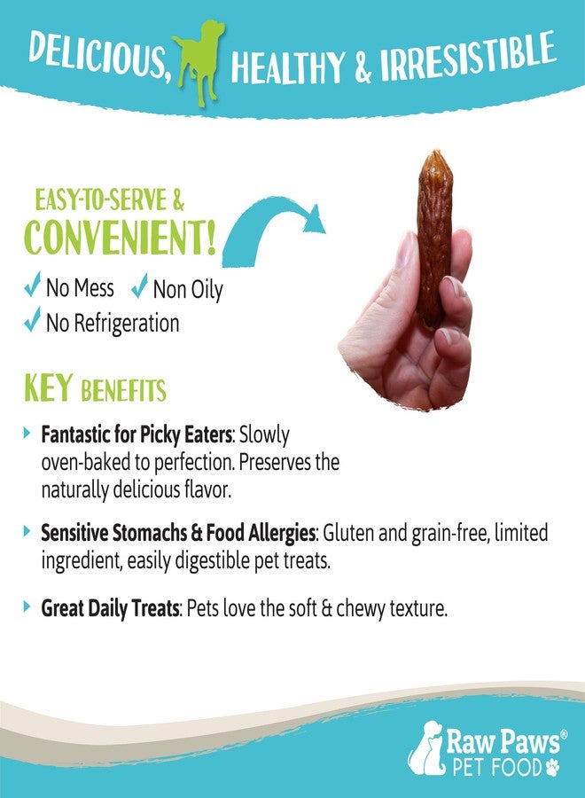 Raw Paws Grain-Free Soft Sausage Treats for Dogs & Cats - Beef Recipe, 6-oz - Made in USA - Great for Training Puppies or as a Reward - Beef Jerky for Dogs - Soft Cat Treats - Image 5